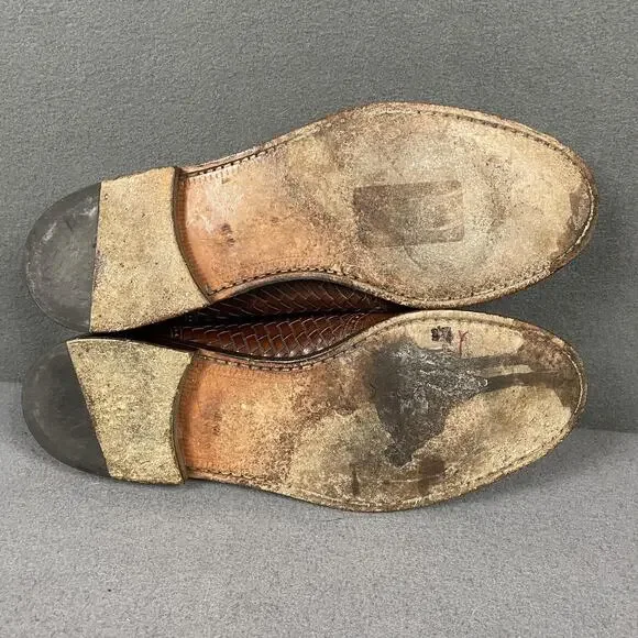 Mezlan Alicante Shoes Mens Size 11.5 W Brown Leather Tassel Loafers Dress Brogue - Picture 13 of 16